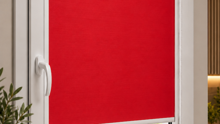 Roller blinds for plastic windows